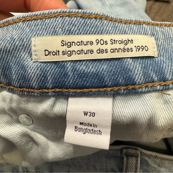 Calvin Klein CK light Blue Signature 90s Straight Leg Jeans size 30 women - Picture 15 of 15